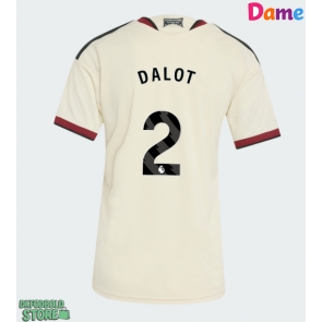 Manchester United Diogo Dalot #2 Replika Tredjetrøje Dame 2026-27 Kortærmet